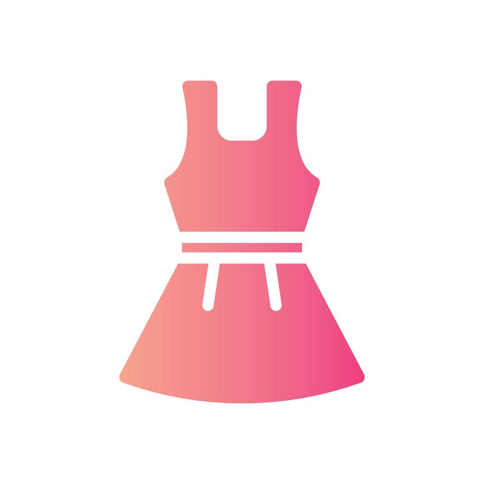 vestido icono degradado vector