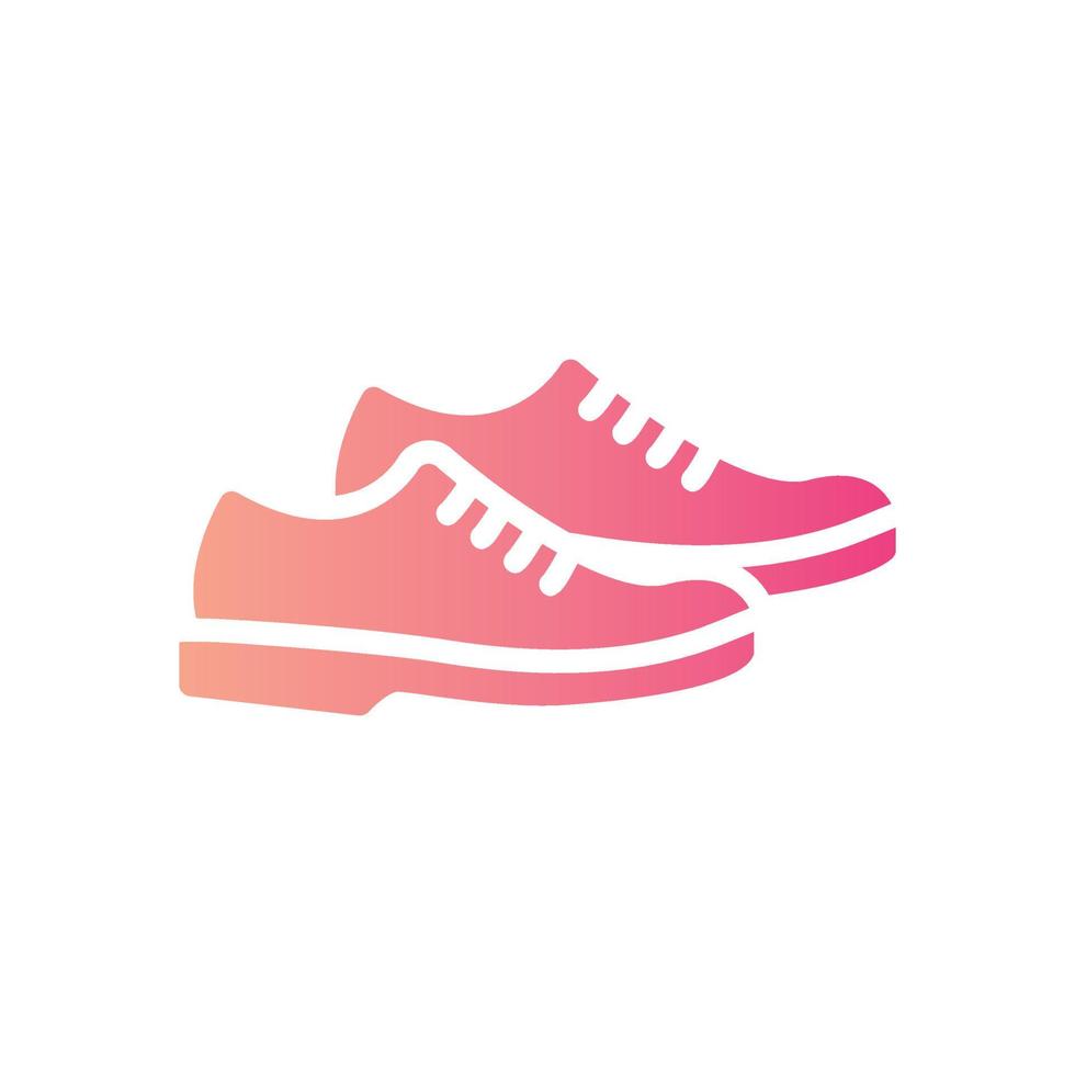 shoes gradient icon vector