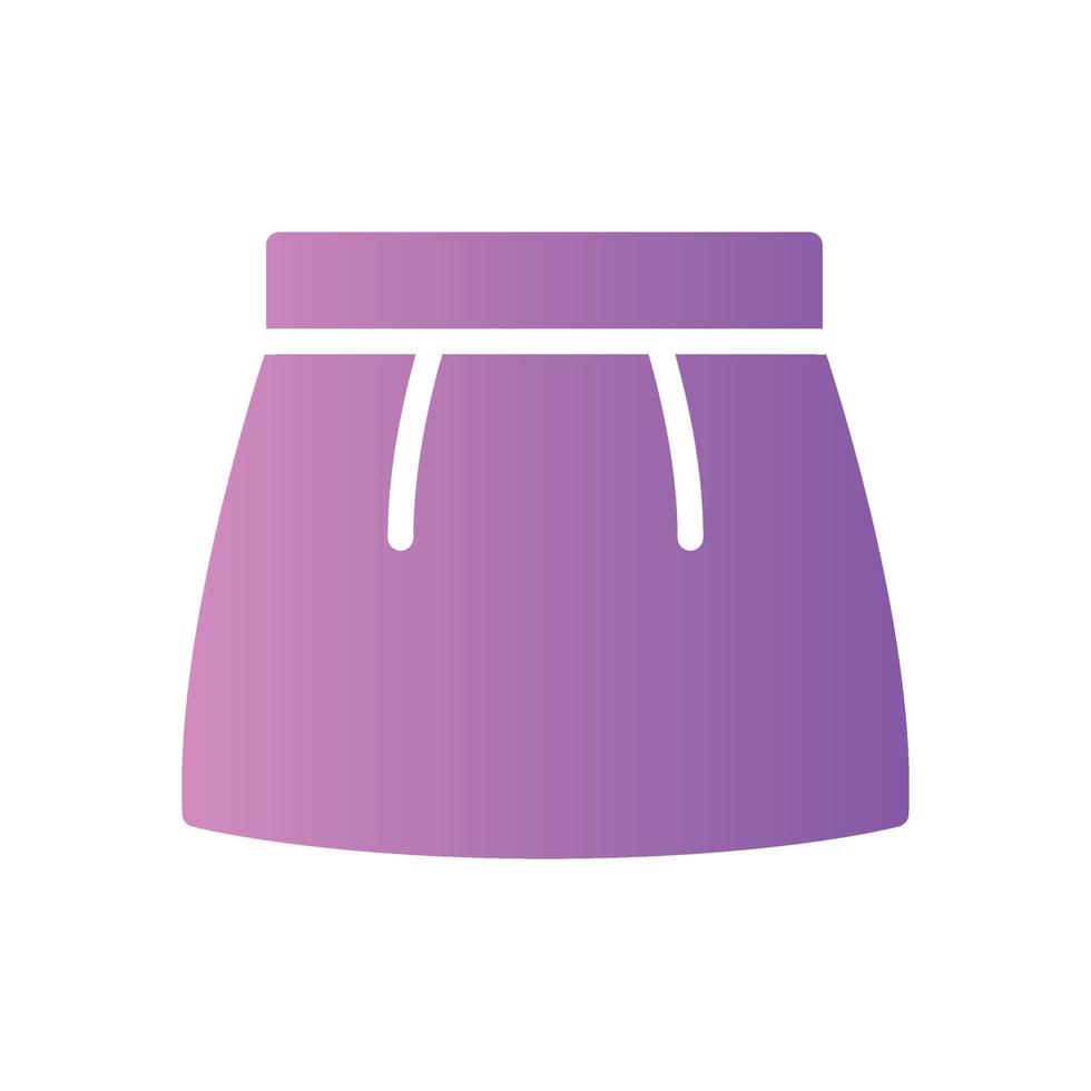 skirt gradient icon vector