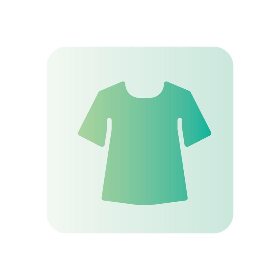 t shirt gradient icon vector