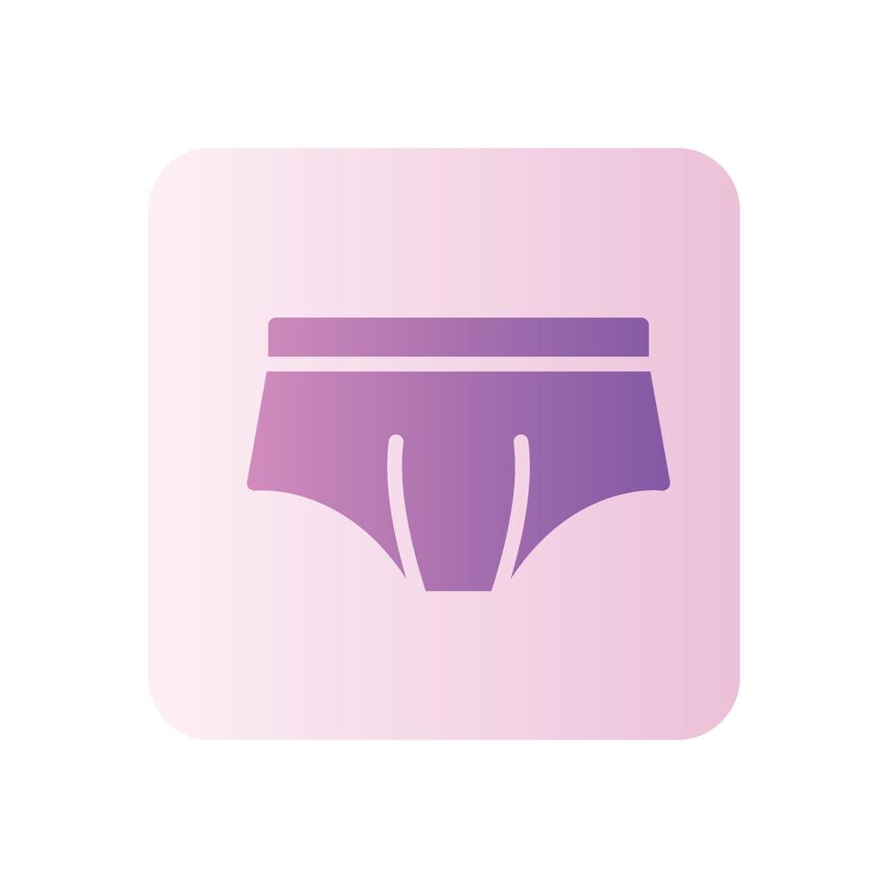 panties gradient icon vector