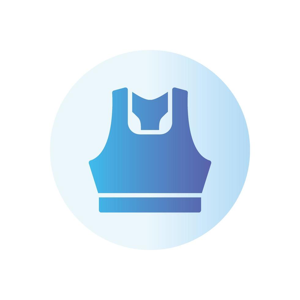 tank top gradient icon vector