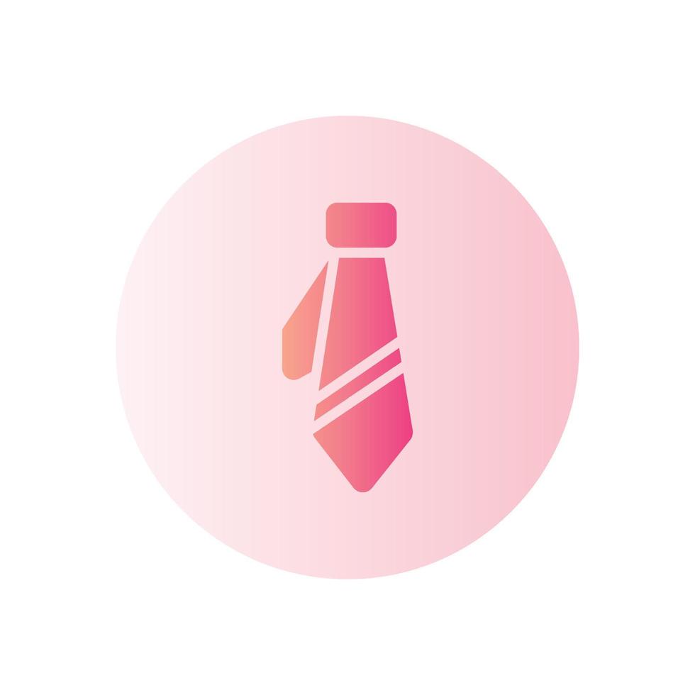 tie gradient icon vector