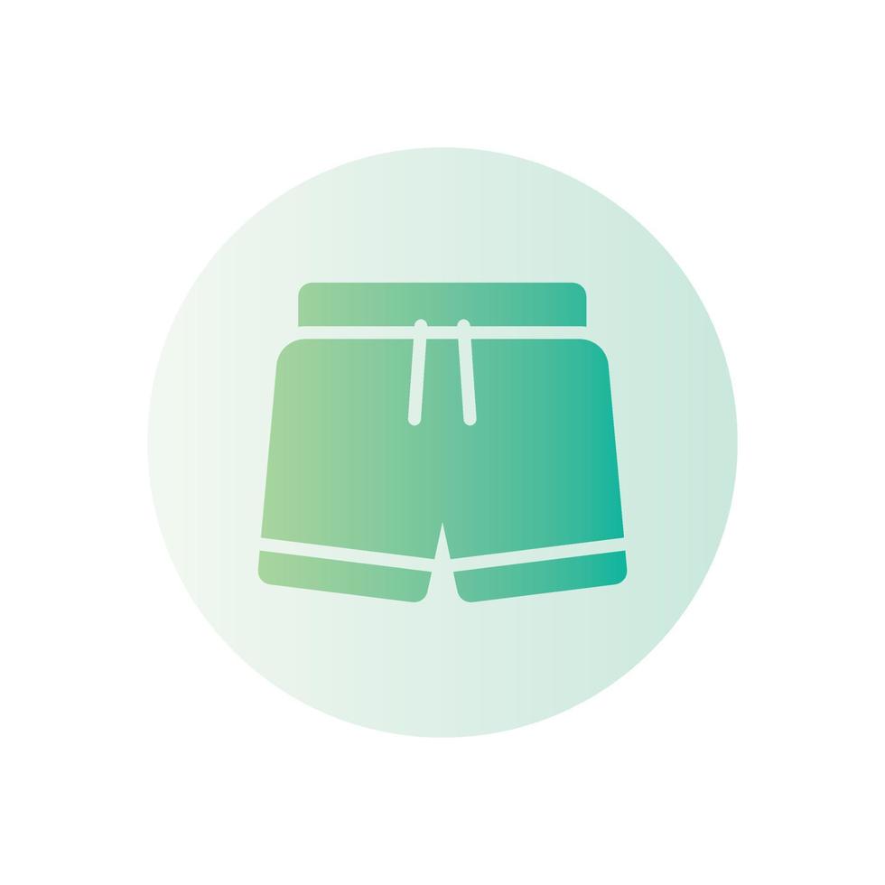 shorts gradient icon vector