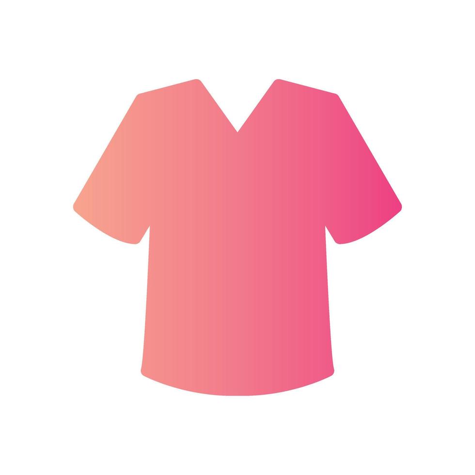 t shirt gradient icon vector