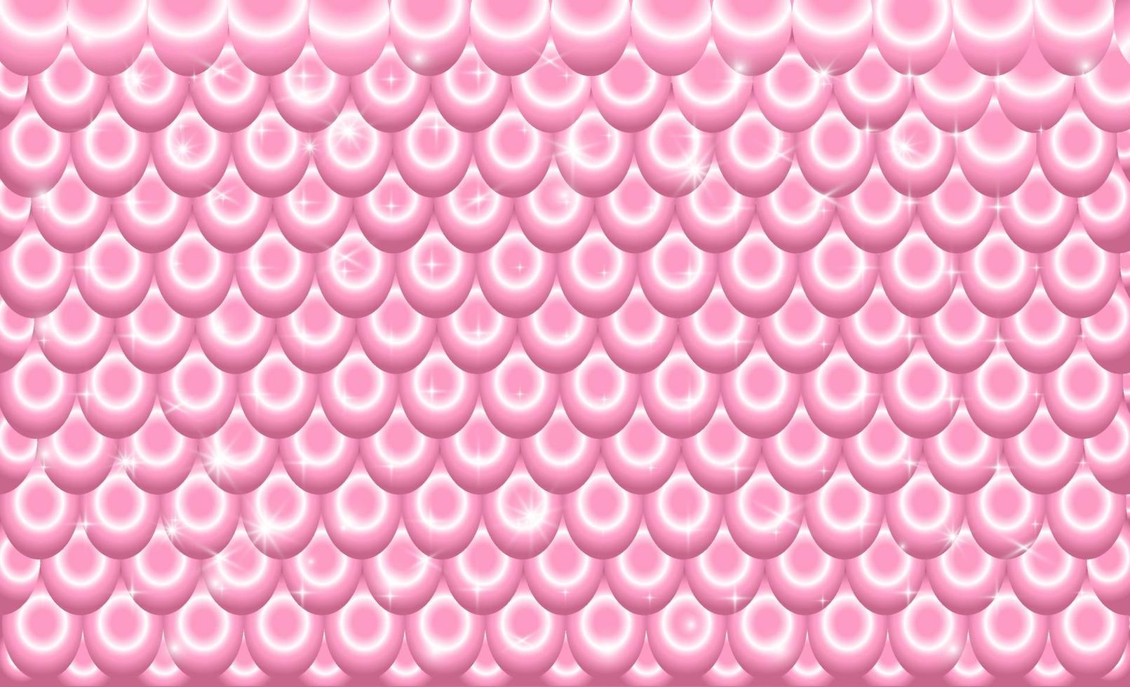 Pink satin mermaid scales. vector