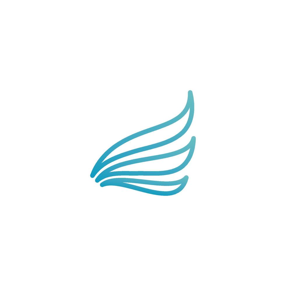 Falcon Wing  Vector Logo Icon Template