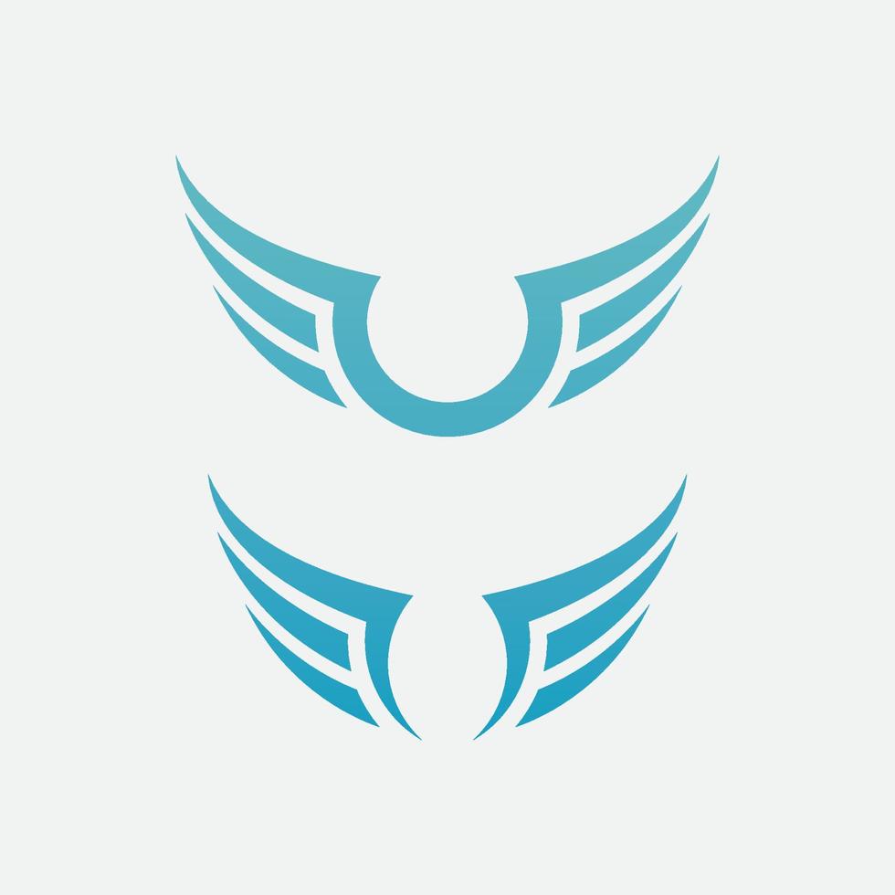 Falcon Wing  Vector Logo Icon Template