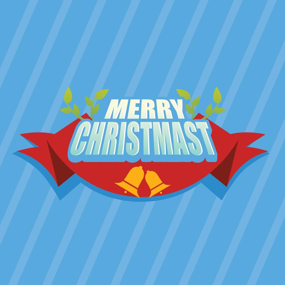 greeting card for merry chrismast vector