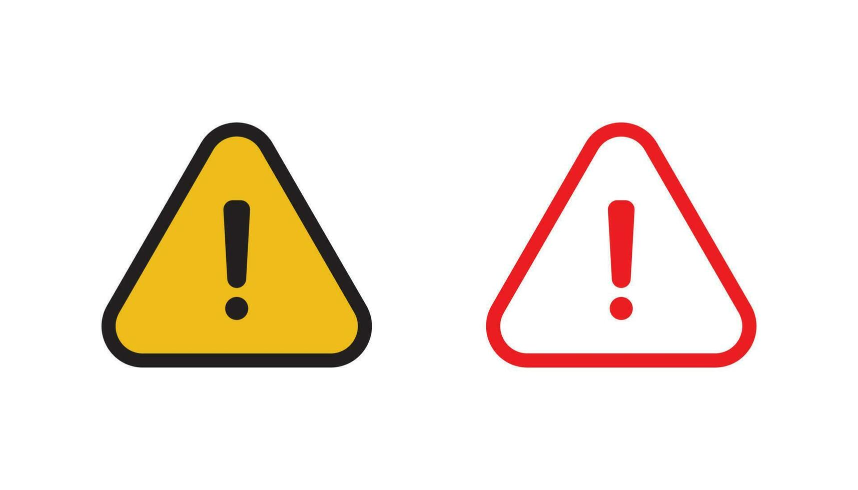 Warning icon sign vector