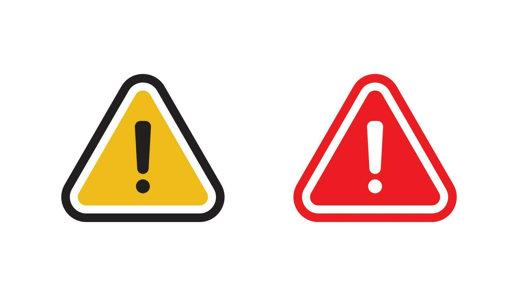 Warning icon sign vector