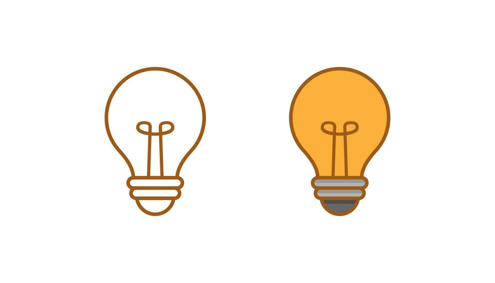 Light bulb icon vector design