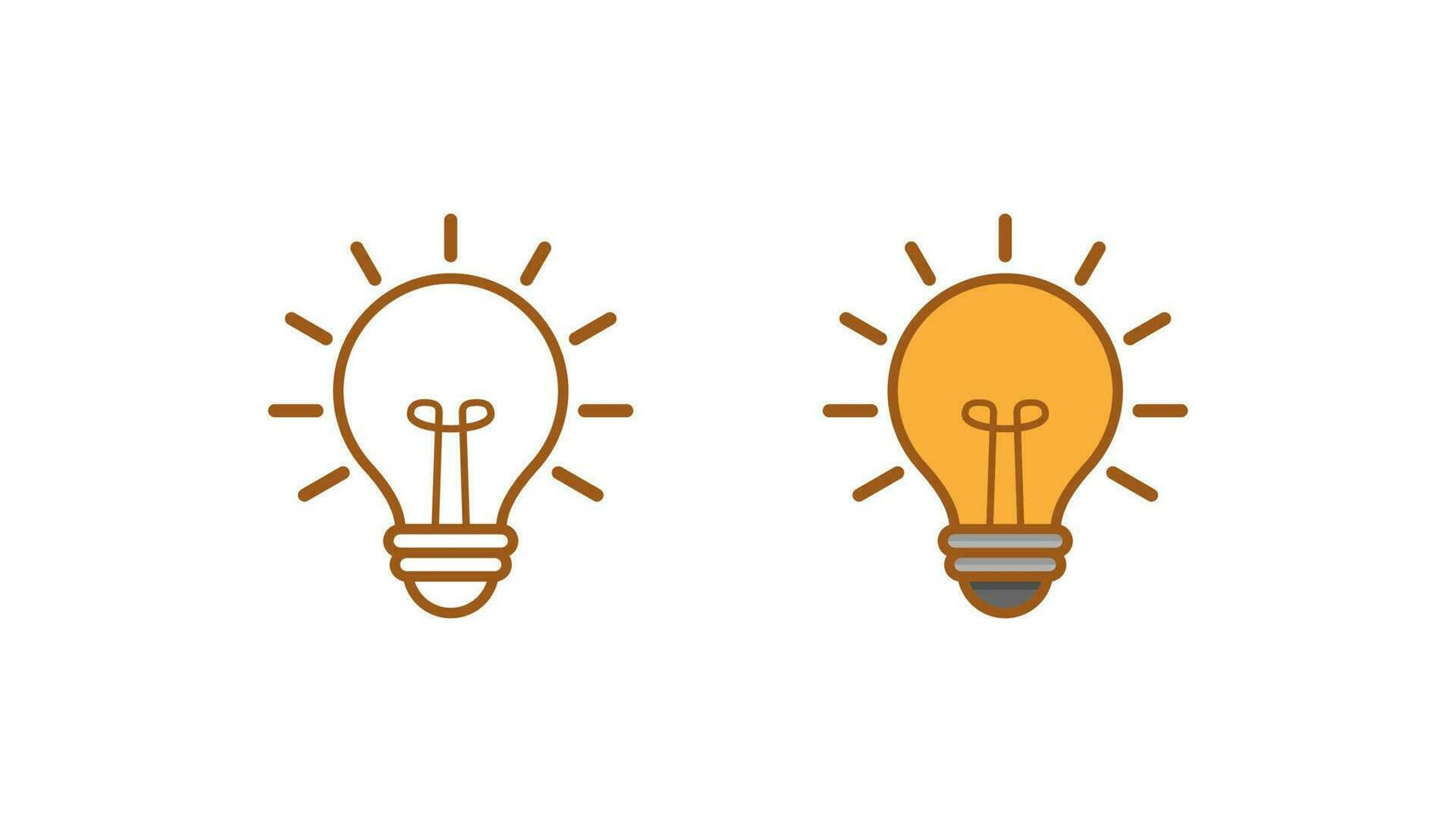 Light bulb icon vector