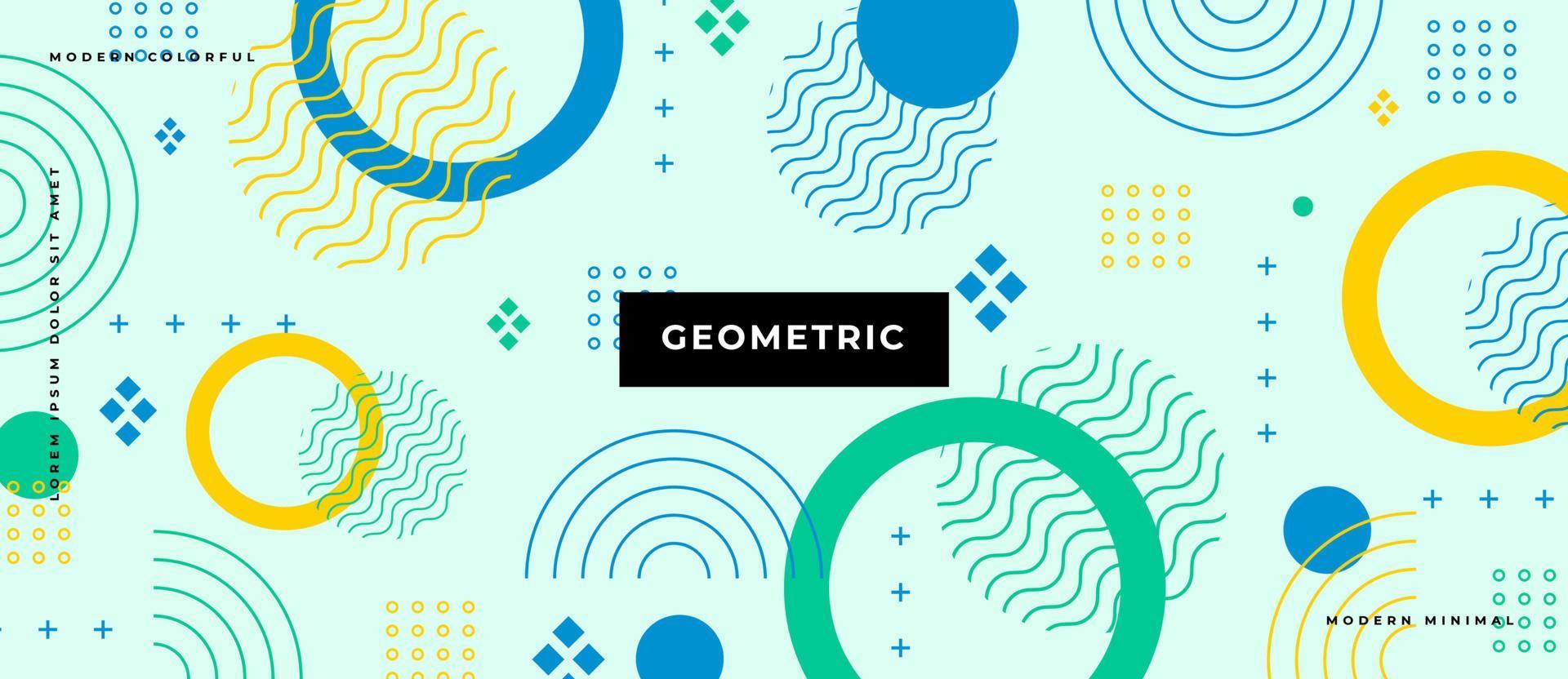 Memphis seamless pattern. Geometric elements memphis in the style of 80's. Vector illustration background.