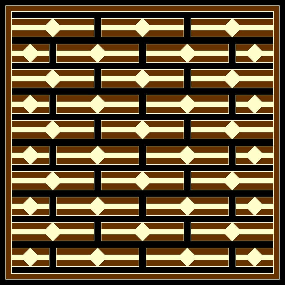 Brown abstract art seamless pattern vector