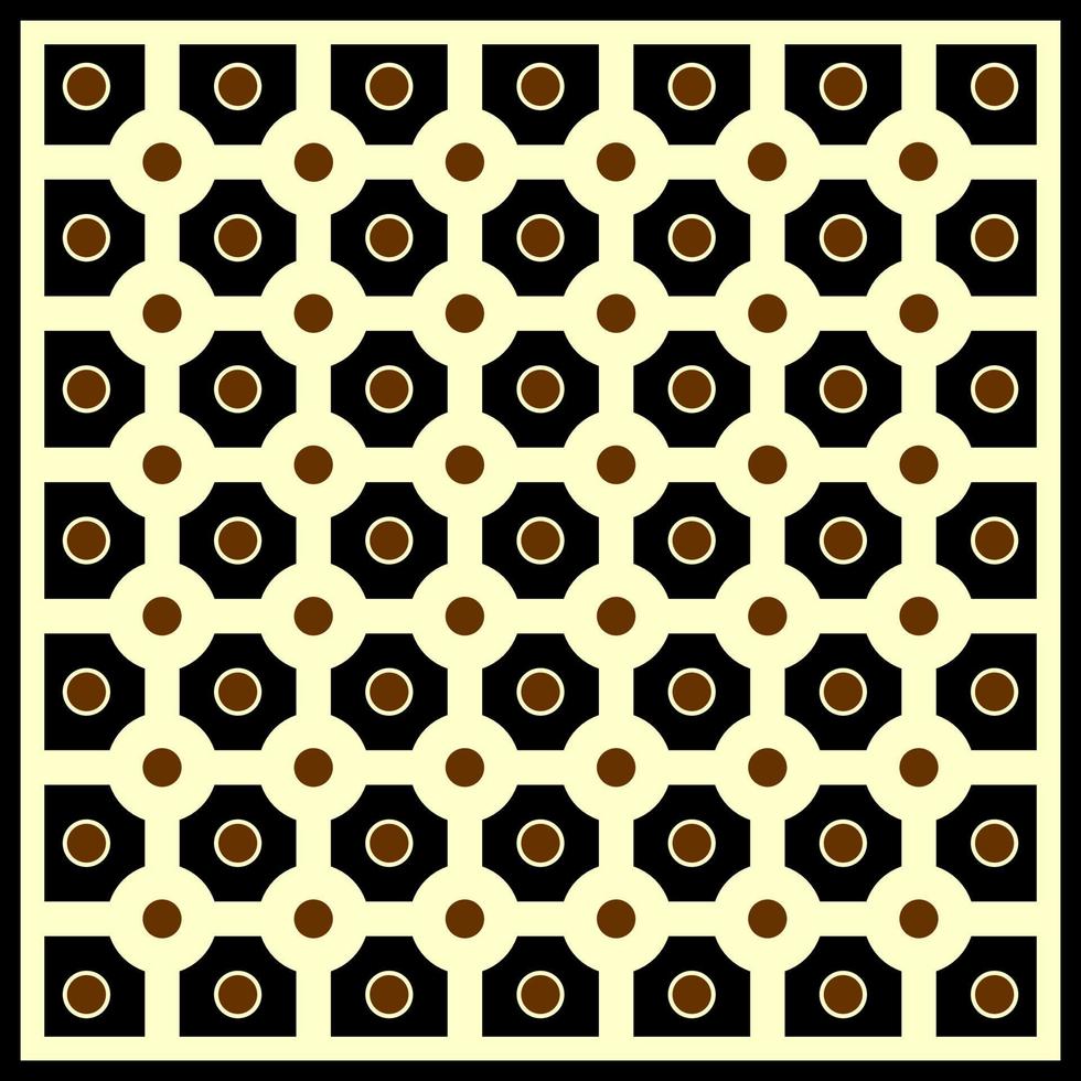 Brown abstract art seamless pattern vector