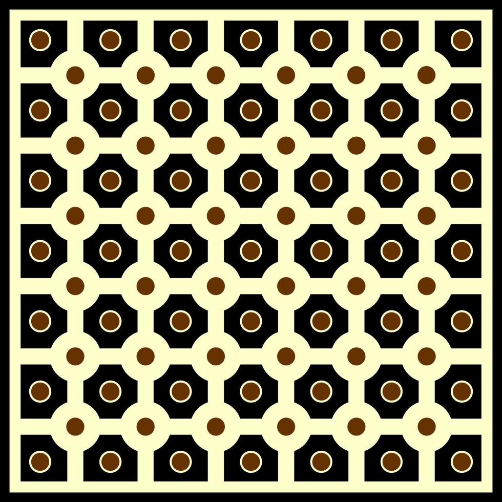 Brown abstract art seamless pattern vector