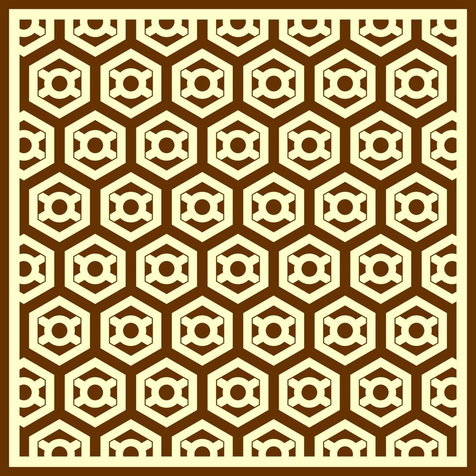 Brown abstract art seamless pattern vector