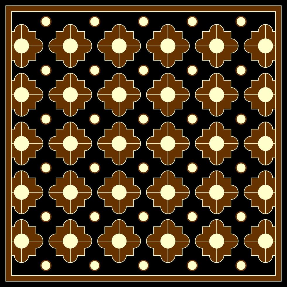 Brown abstract art seamless pattern vector