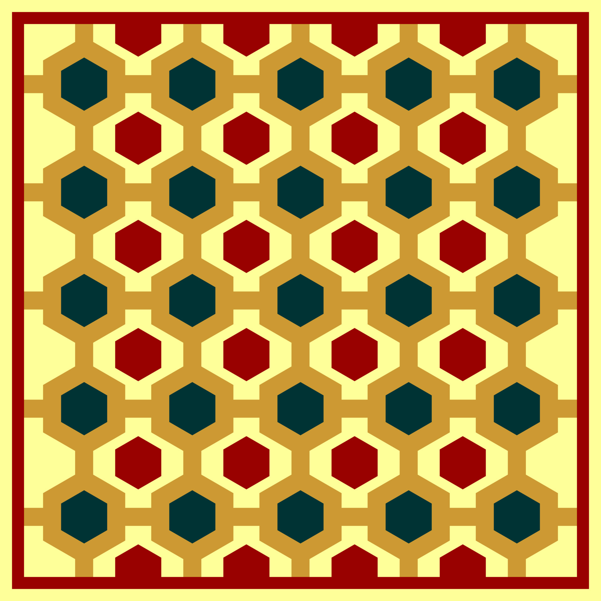 Gold hexagon seamless pattern background 4610580 Vector Art at Vecteezy