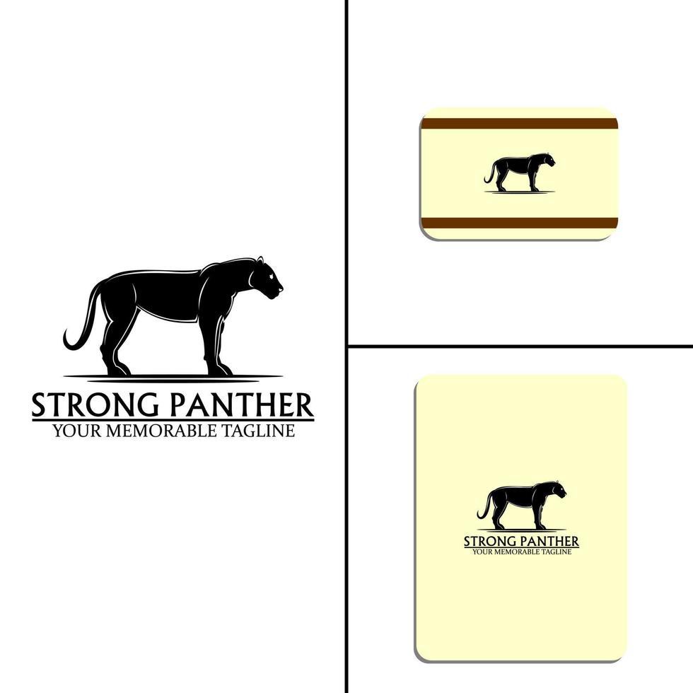 Panther Silhouette Logo vector