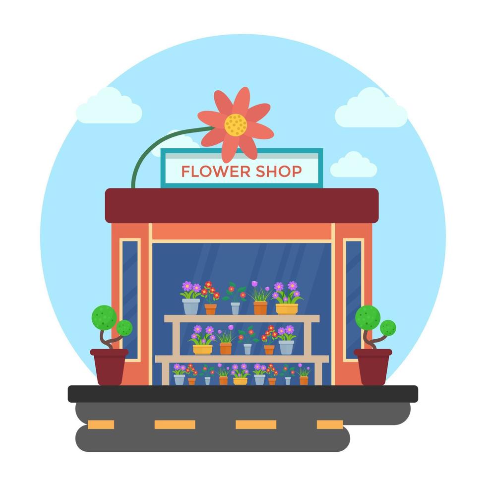 Flower Shop Concepts vector