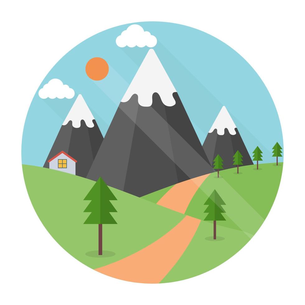 Nature Landscape Concepts 4610885 Vector Art at Vecteezy