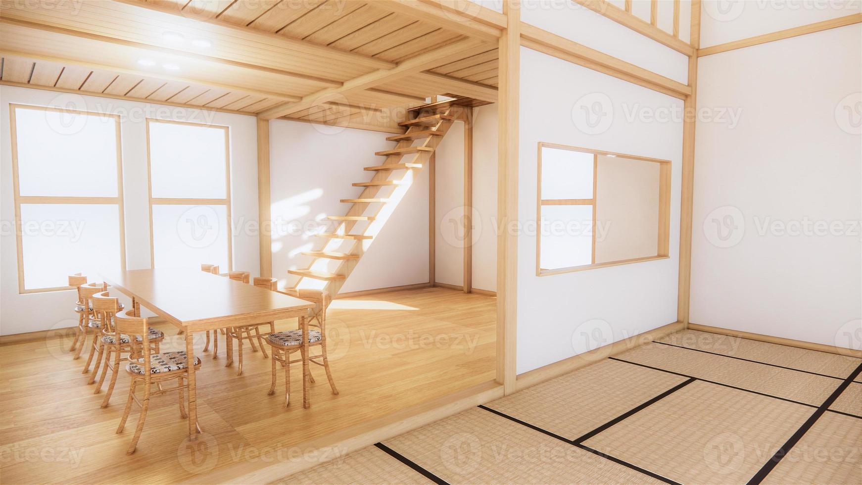 Scene multi function room ideas, japanese room interior design.3D rendering photo