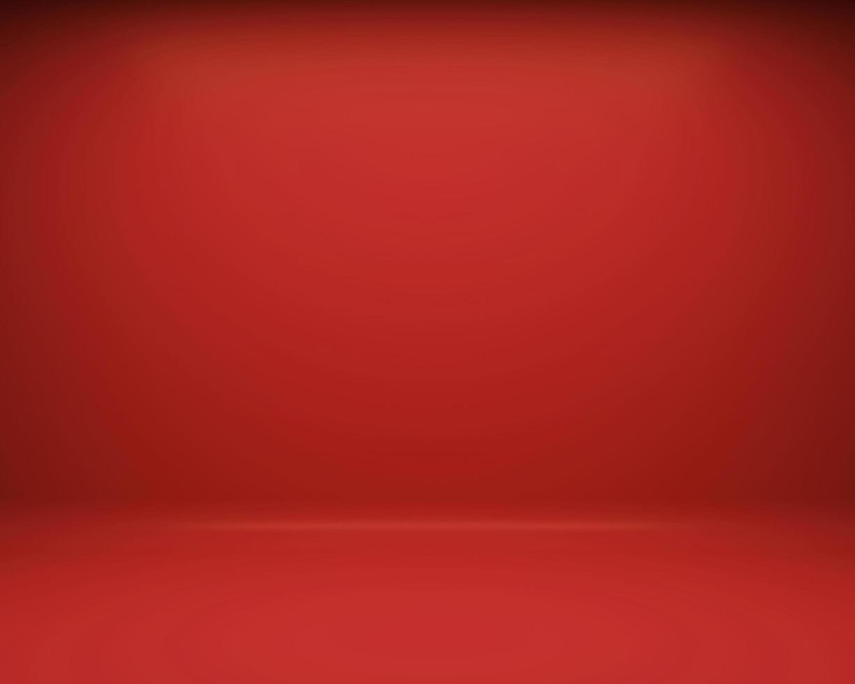 red floor and wall background. 3D rendering photo