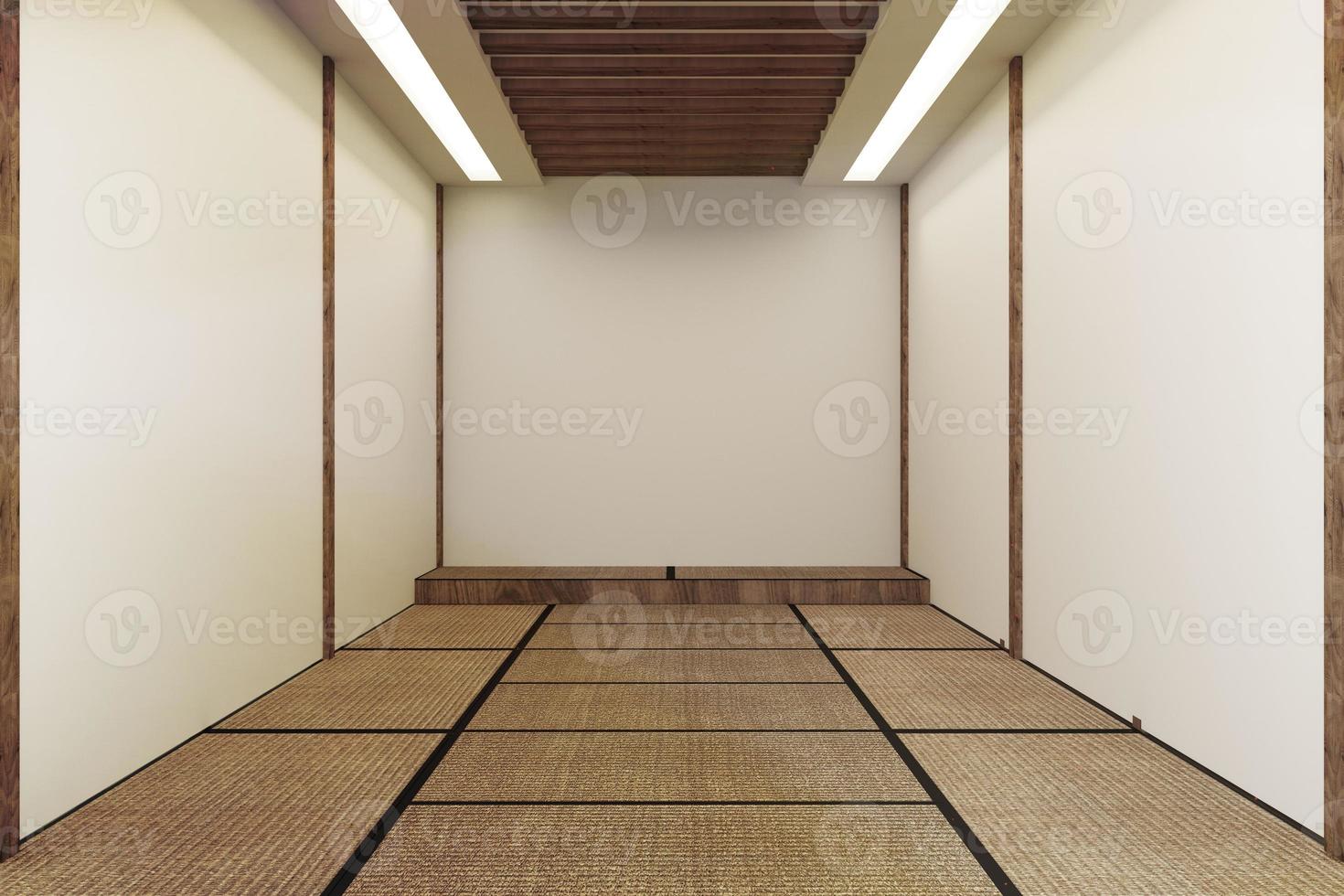 Mock up, Designed specifically in Japanese style, empty room. 3D rendering photo