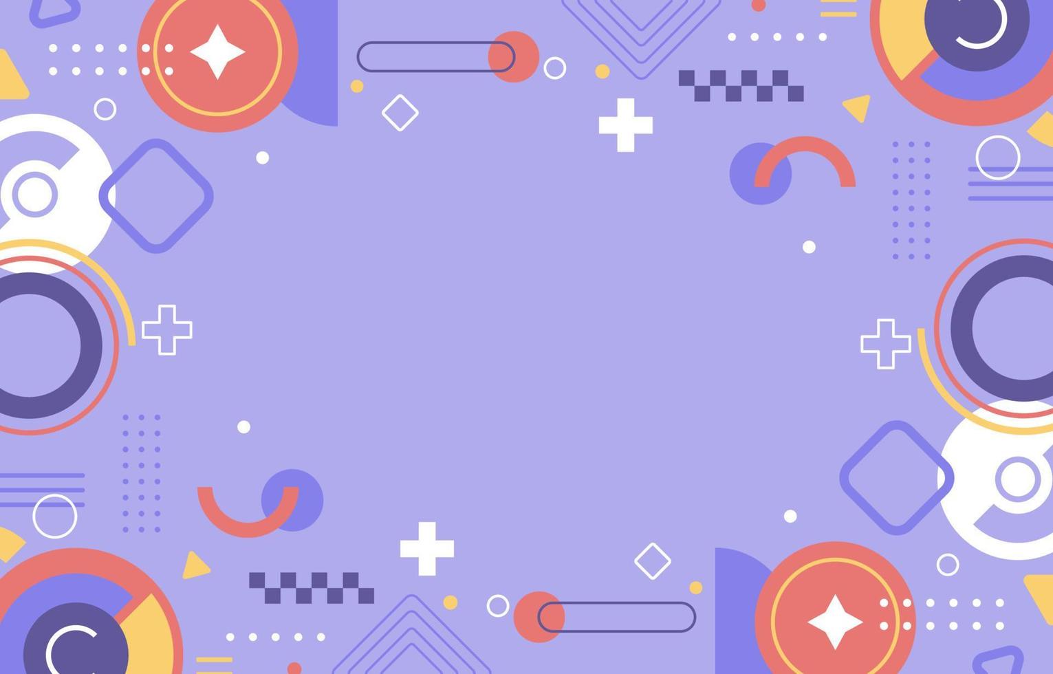 Flat Geometric Background vector
