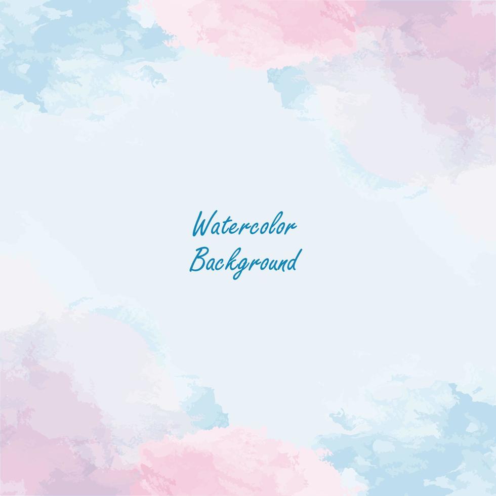 Pink And Blue Watercolor Background vector