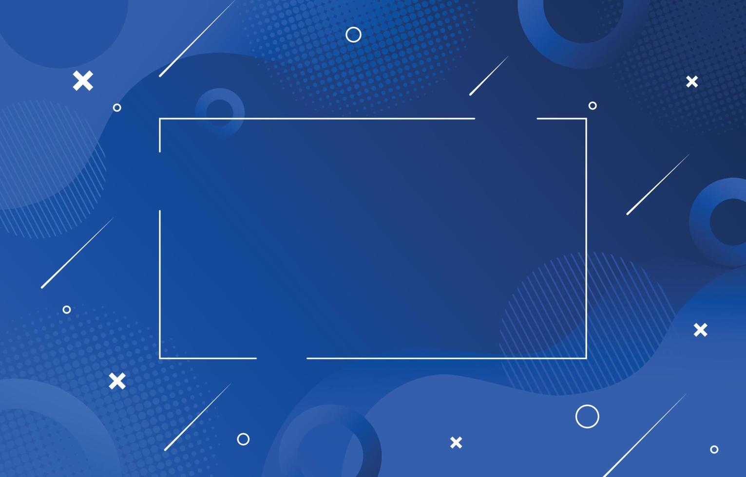 Modern Blue Geometric Background vector