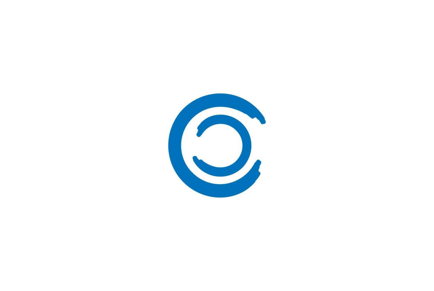 Simple Initial Letter C for Camera Lens Aperture Photography Logo Design Vector