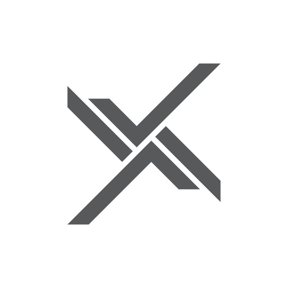 abstract leter xk geometric line logo vector