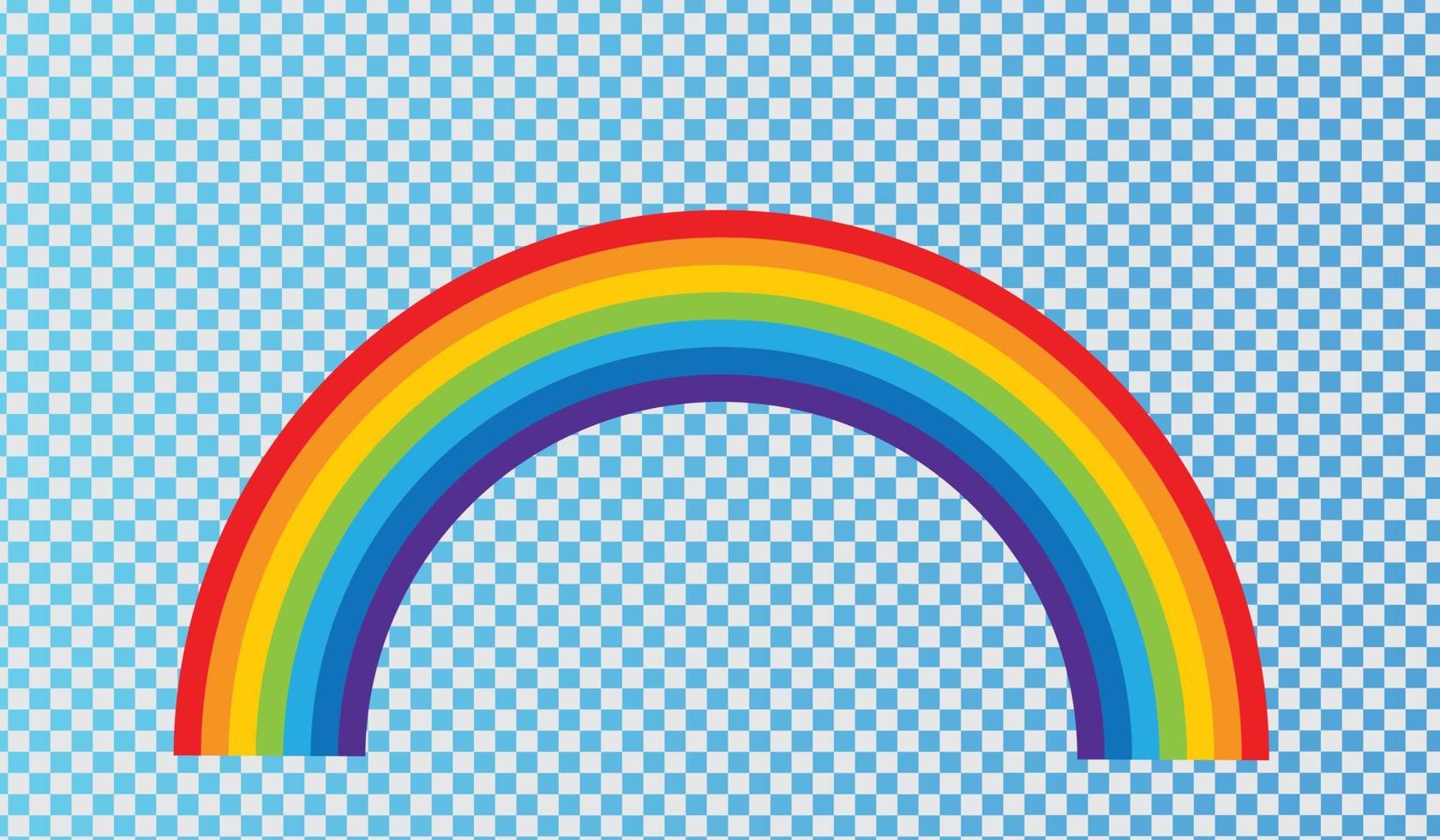 Rainbow icon . Perfect icon isolated on transparent background, stock vector. vector
