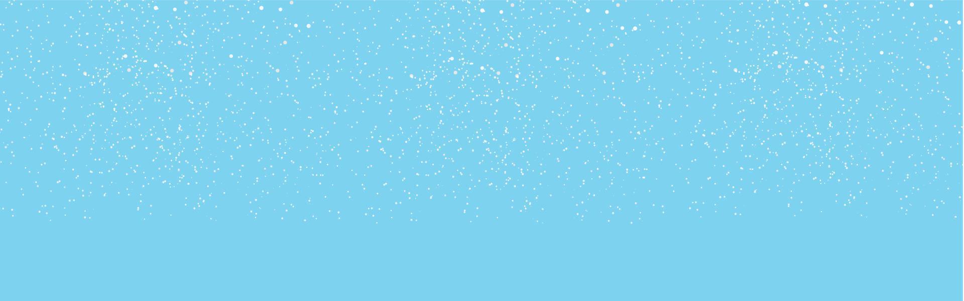 Seamless falling snow or snowflakes. Isolated on blue background, stock vector. vector