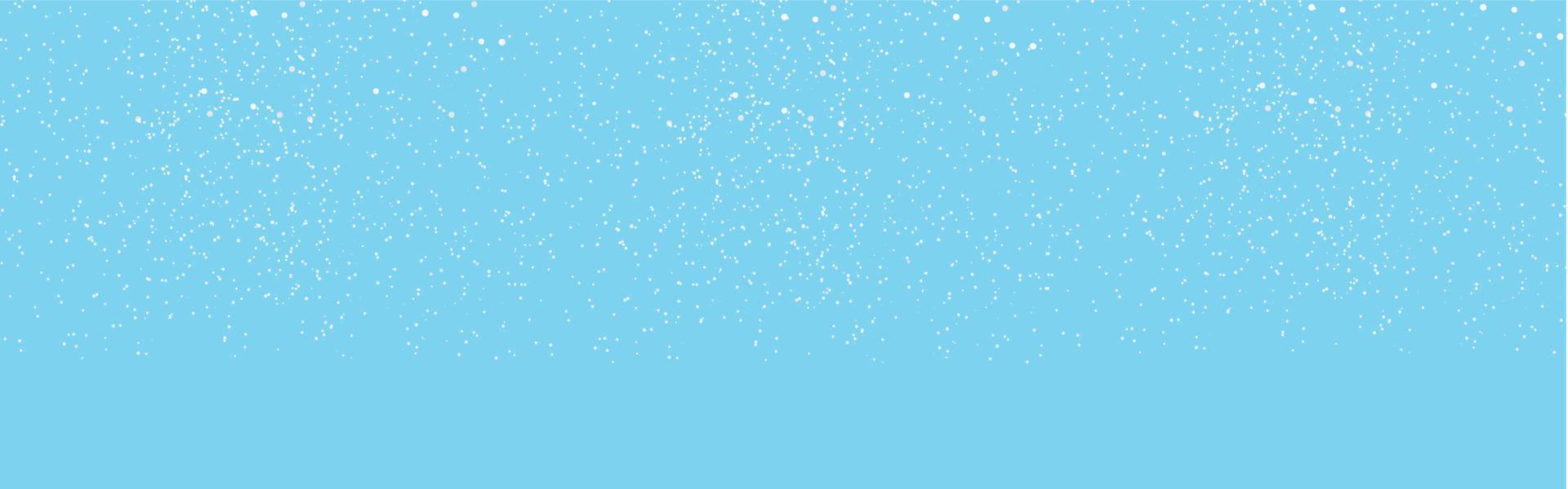 Seamless falling snow or snowflakes. Isolated on blue background, stock vector. vector