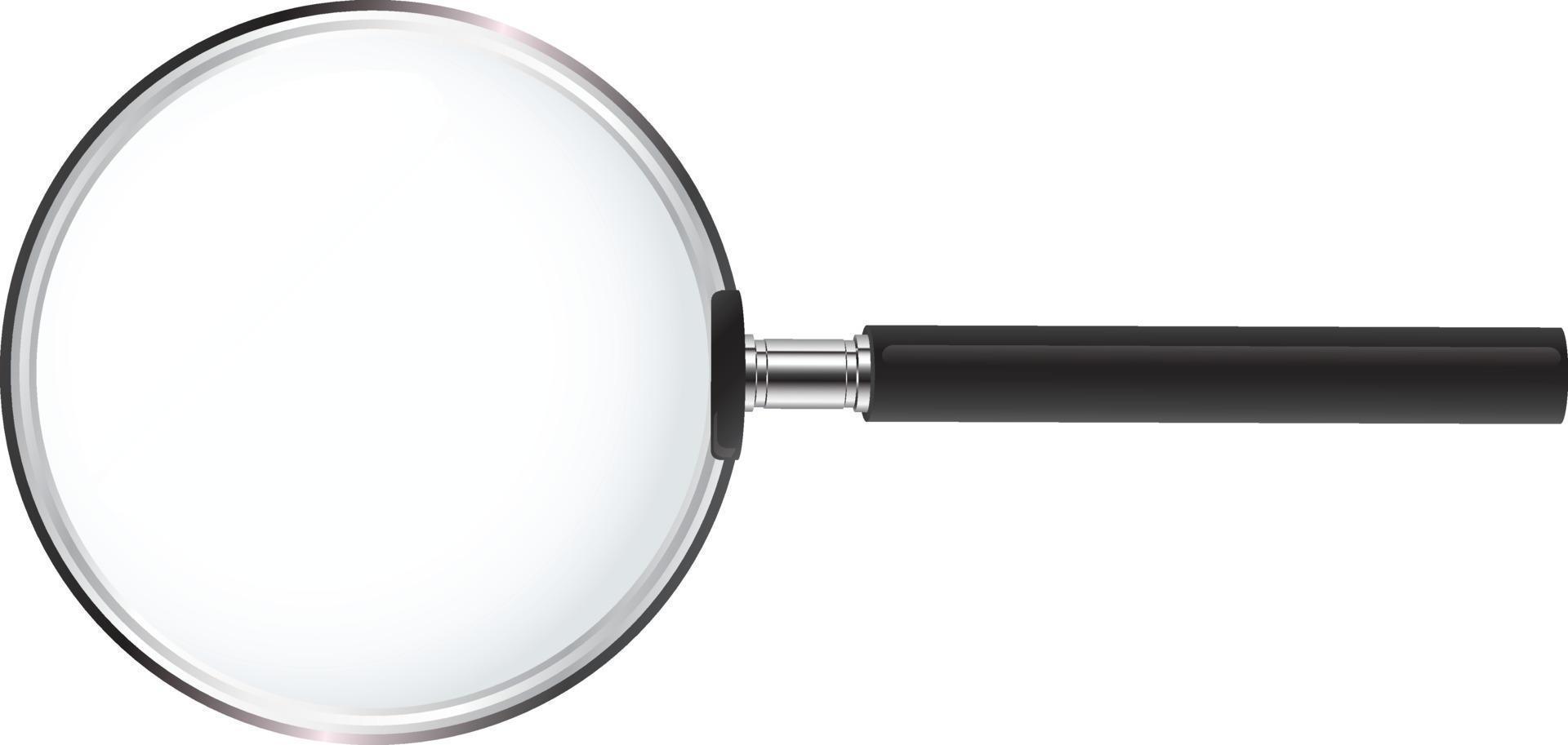 Search icon vector. Magnifying glass with Transparent Background. Magnifier, big tool instrument. Magnifier loupe search. Business Analysis symbol vector
