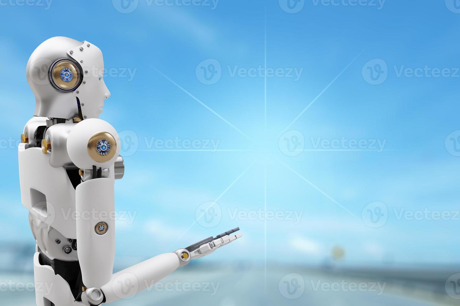 Robot community metaverse for VR avatar reality game virtual reality of people blockchain connect technology investment, business lifestyle 2022 photo