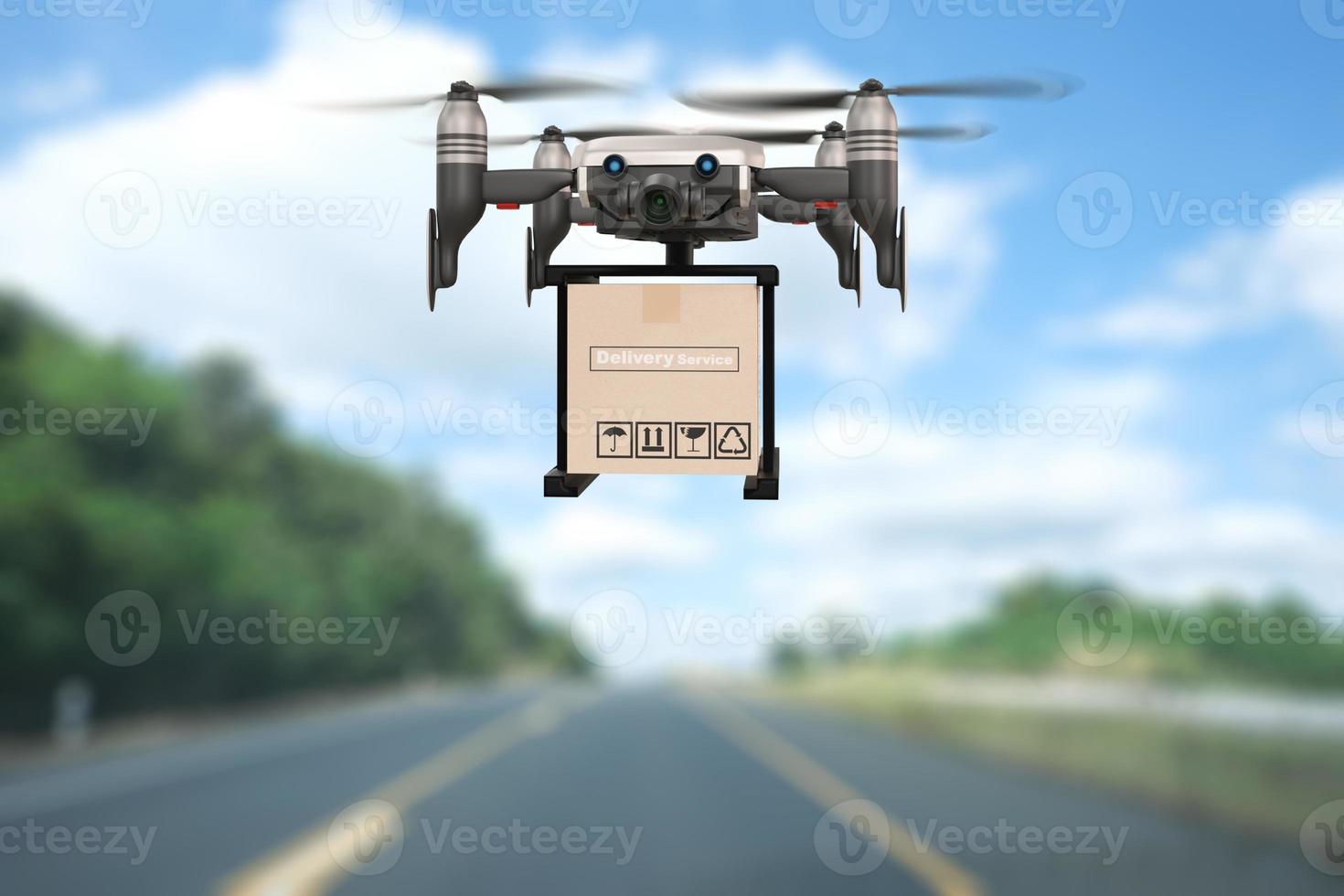 dron tecnología ingeniería dispositivo industria volando en industrial logística exportación importación producto entrega a domicilio servicio logística envío transporte transporte para ir año nuevo 2022 foto