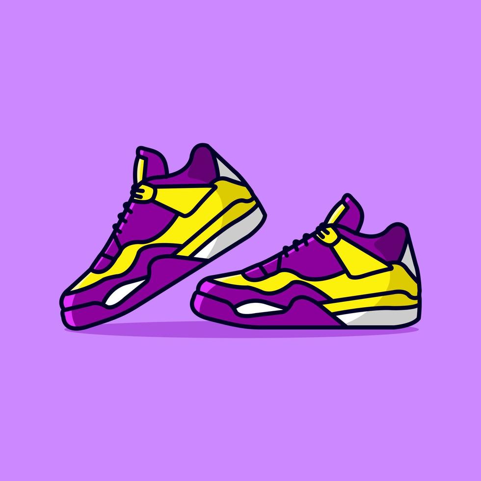 un vector de ilustración de zapatos deportivos