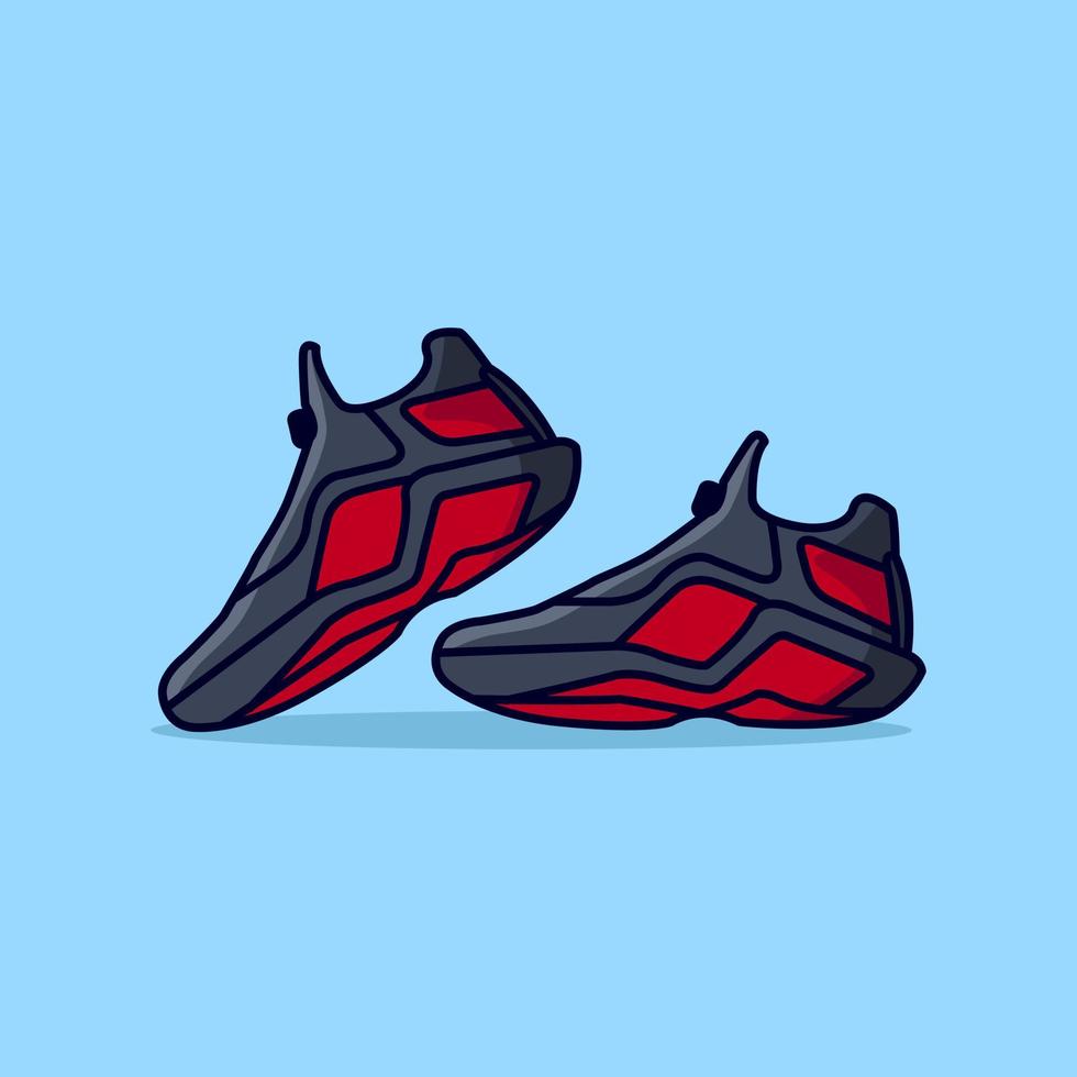 un vector de ilustración de zapatos deportivos