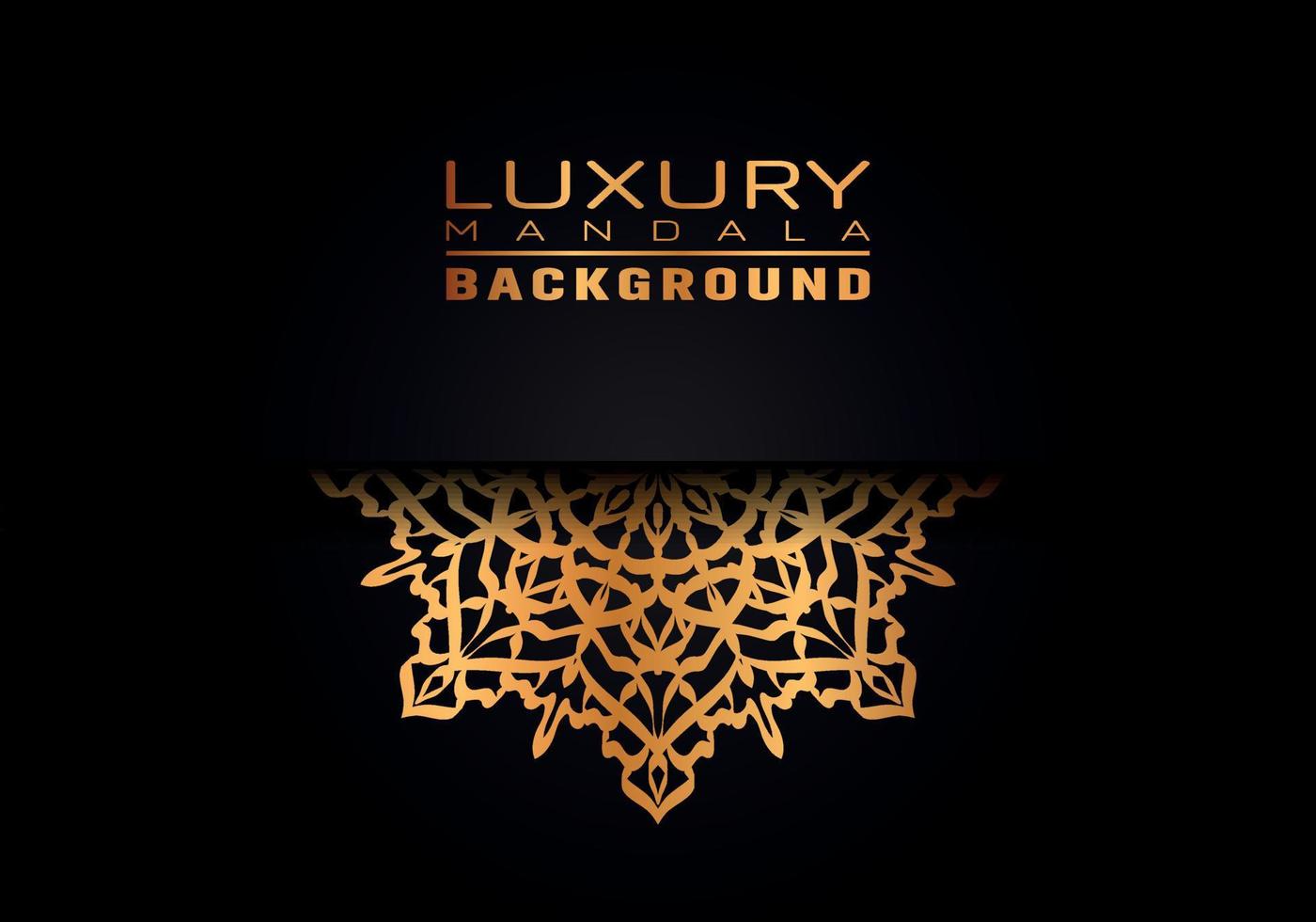 Luxury ornamental mandala logo background, arabesque style. vector