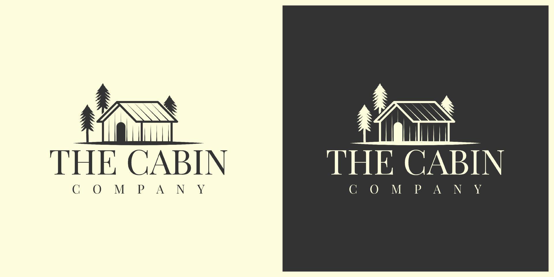 The cabin company logo vector