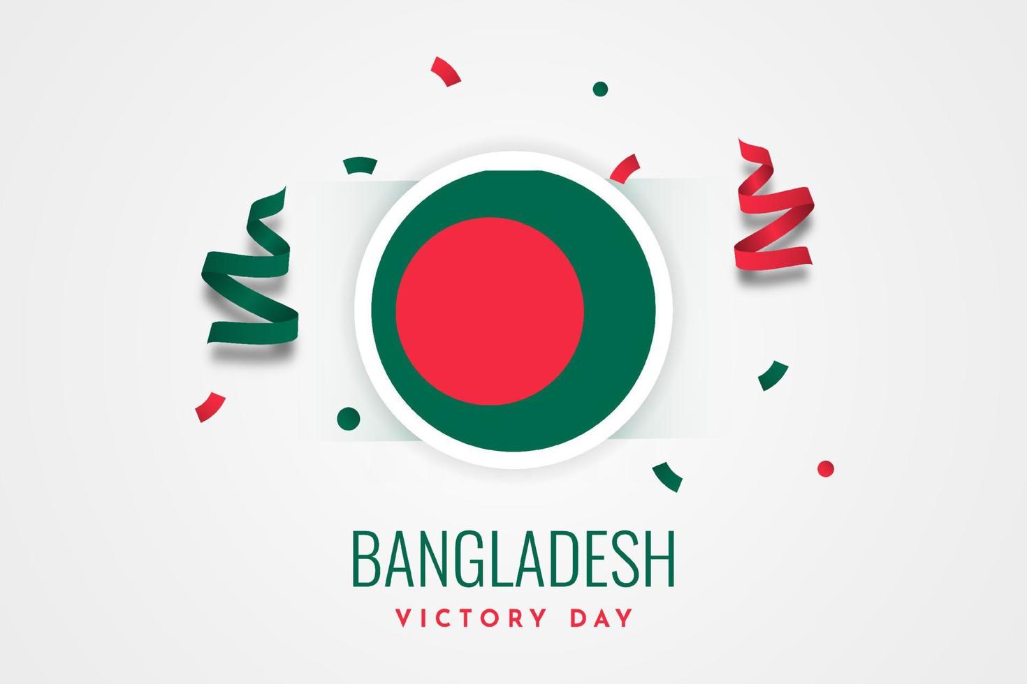 Bangladesh victory day celebration template design vector