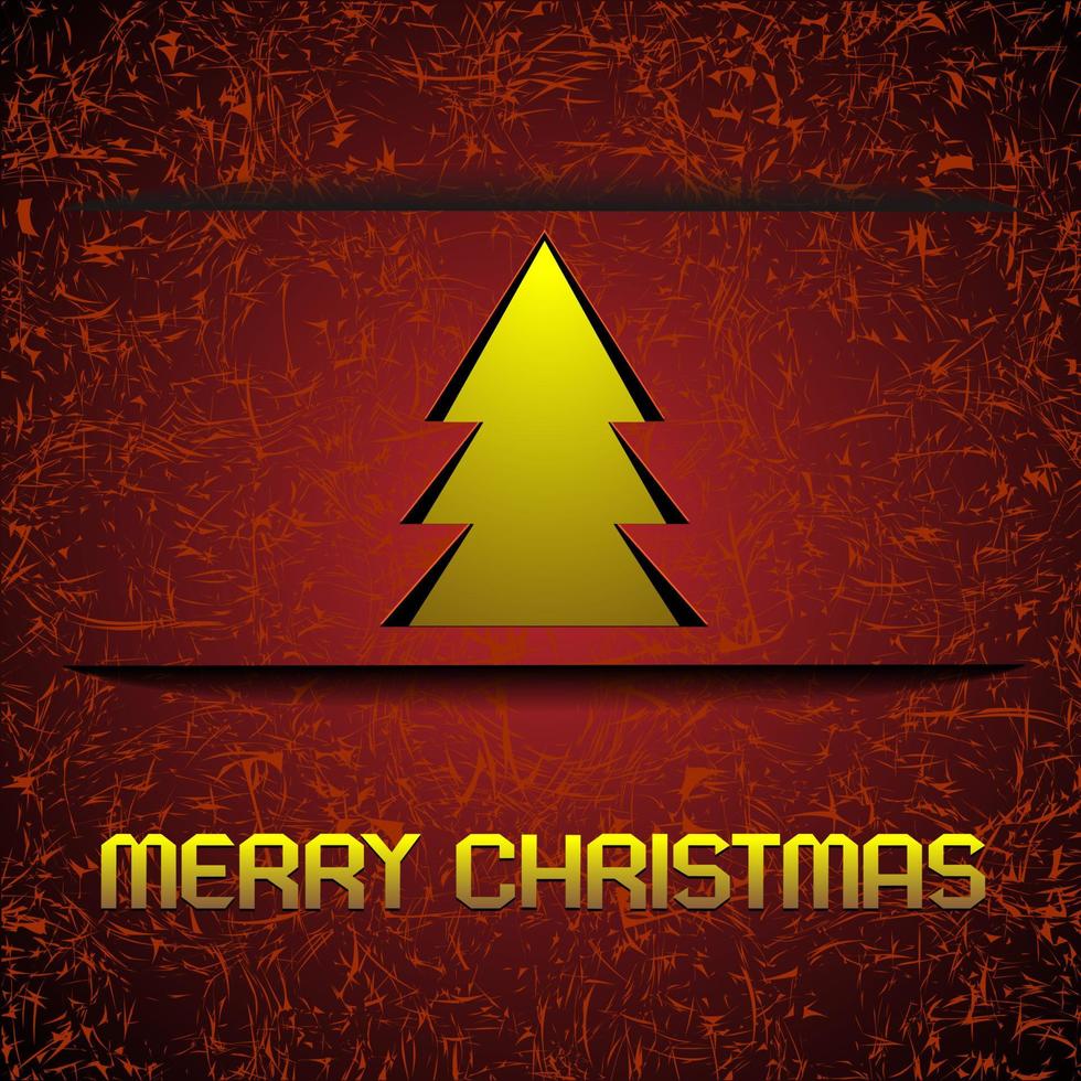Gold Christmas tree 4615985 Vector Art at Vecteezy