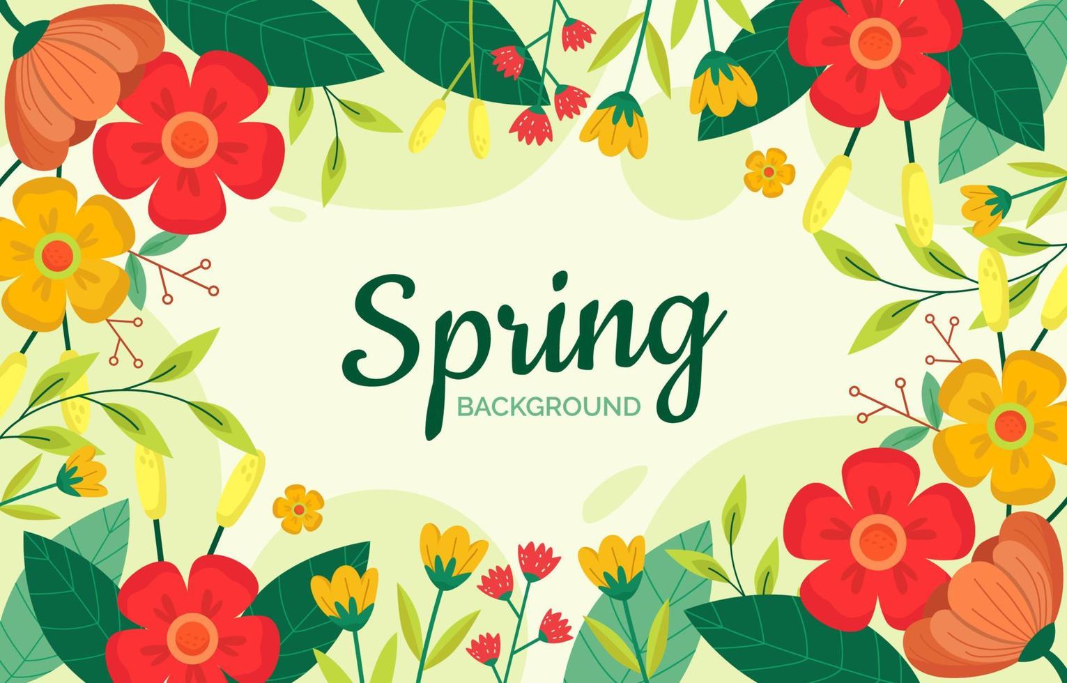 Beautiful Spring Floral Background vector