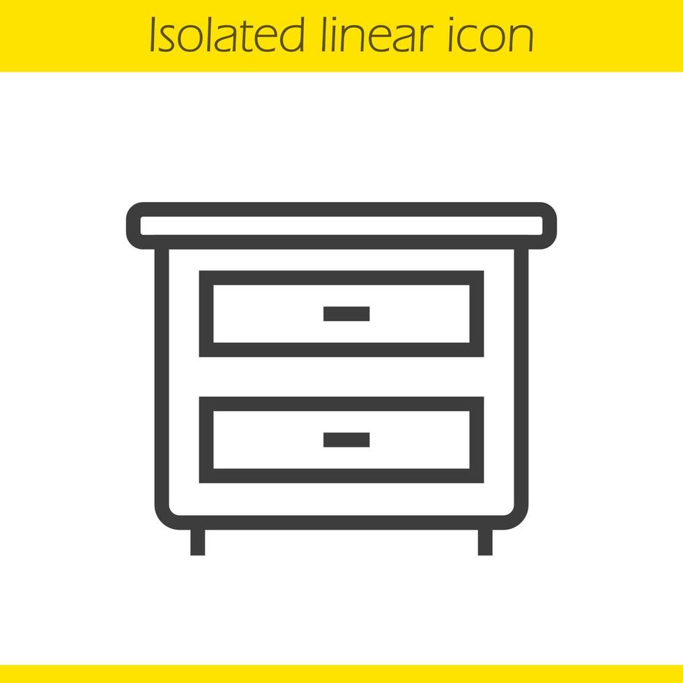 icono lineal de mesita de noche. Ilustración de línea fina. mesita de noche con símbolo de contorno de cajones. dibujo de contorno aislado vectorial 4618067 Vector en Vecteezy icono lineal de mesita de noche. Ilustración de línea fina. mesita de noche con símbolo de contorno de cajones. dibujo de contorno aislado vectorial 4618067 Vector en Vecteezy