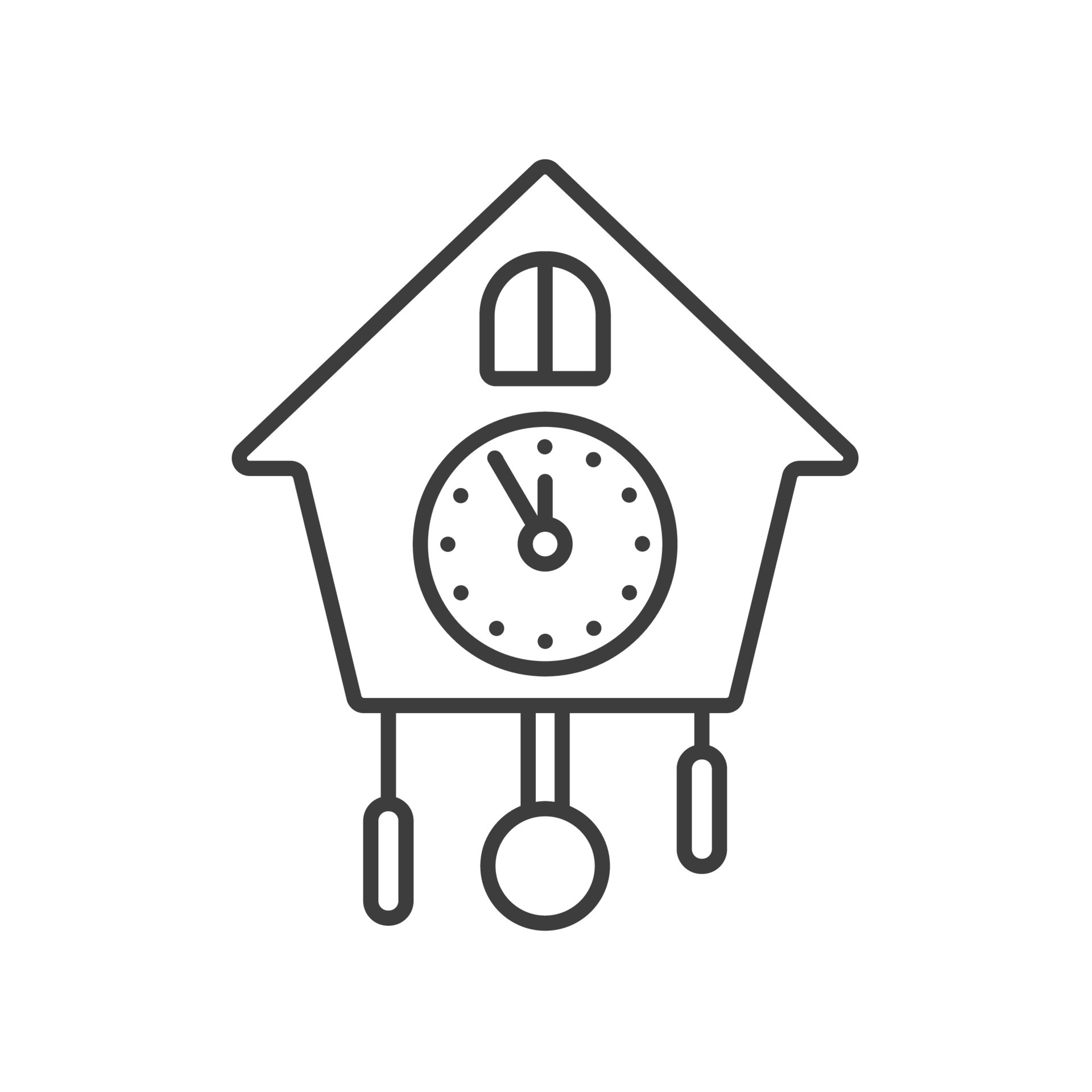 Grandfather Clock Drawing